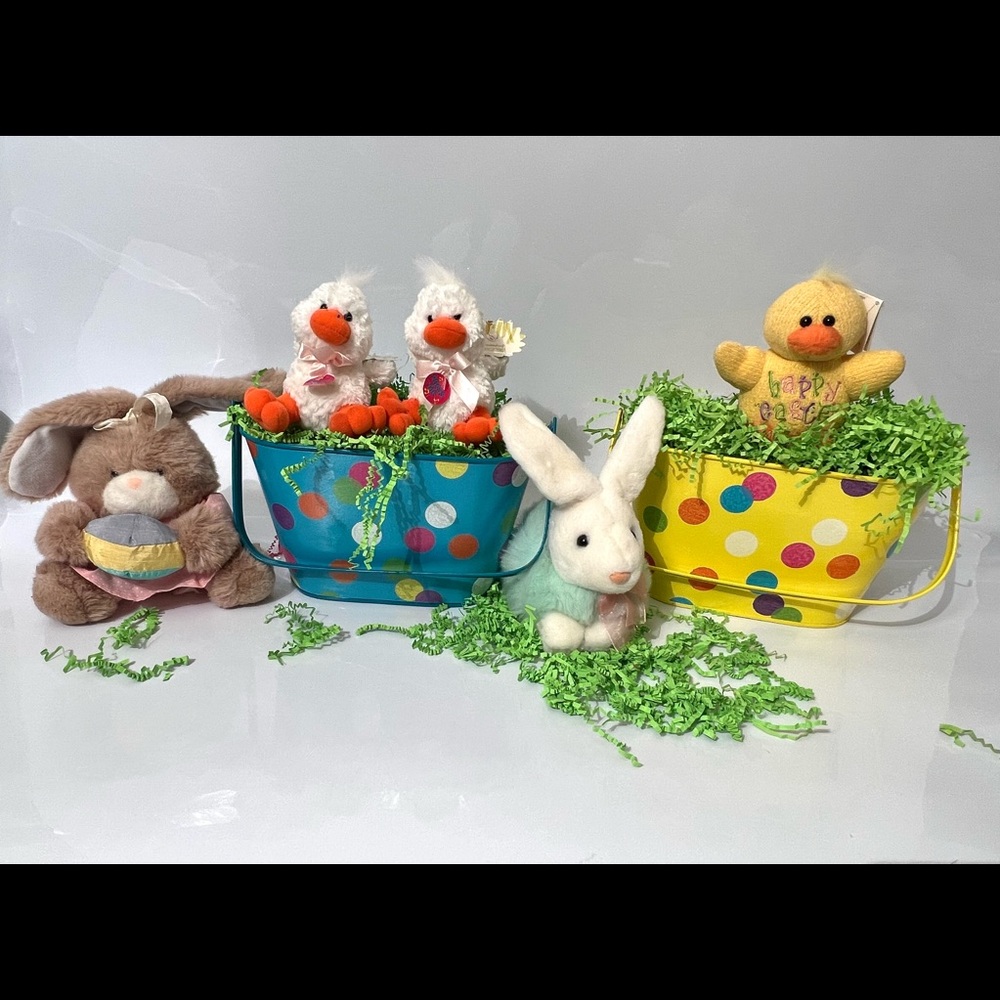 It’s Easter for Peeps Sake lot of plush Animals -Bunnies and Chicks